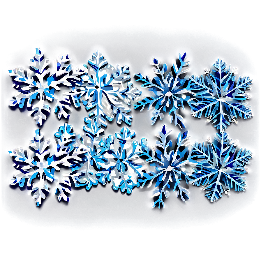 Frosty Snowflakes Pattern Png Jwy12 PNG image