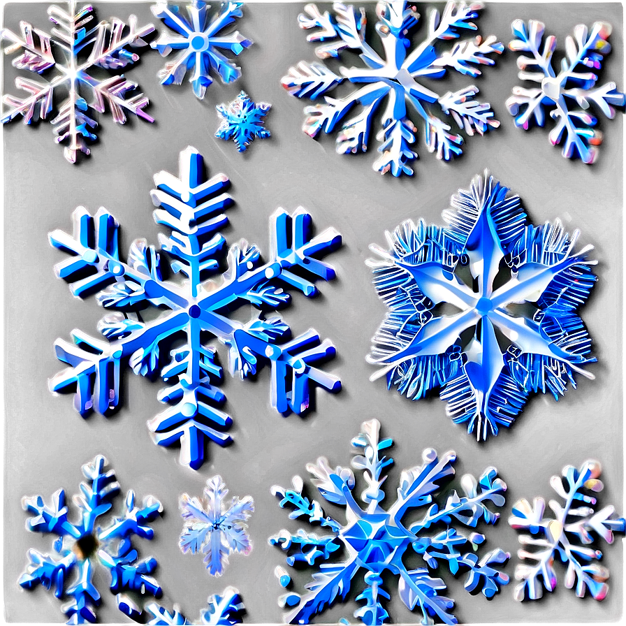 Frosty Snowflakes Pattern Png Pxn75 PNG image