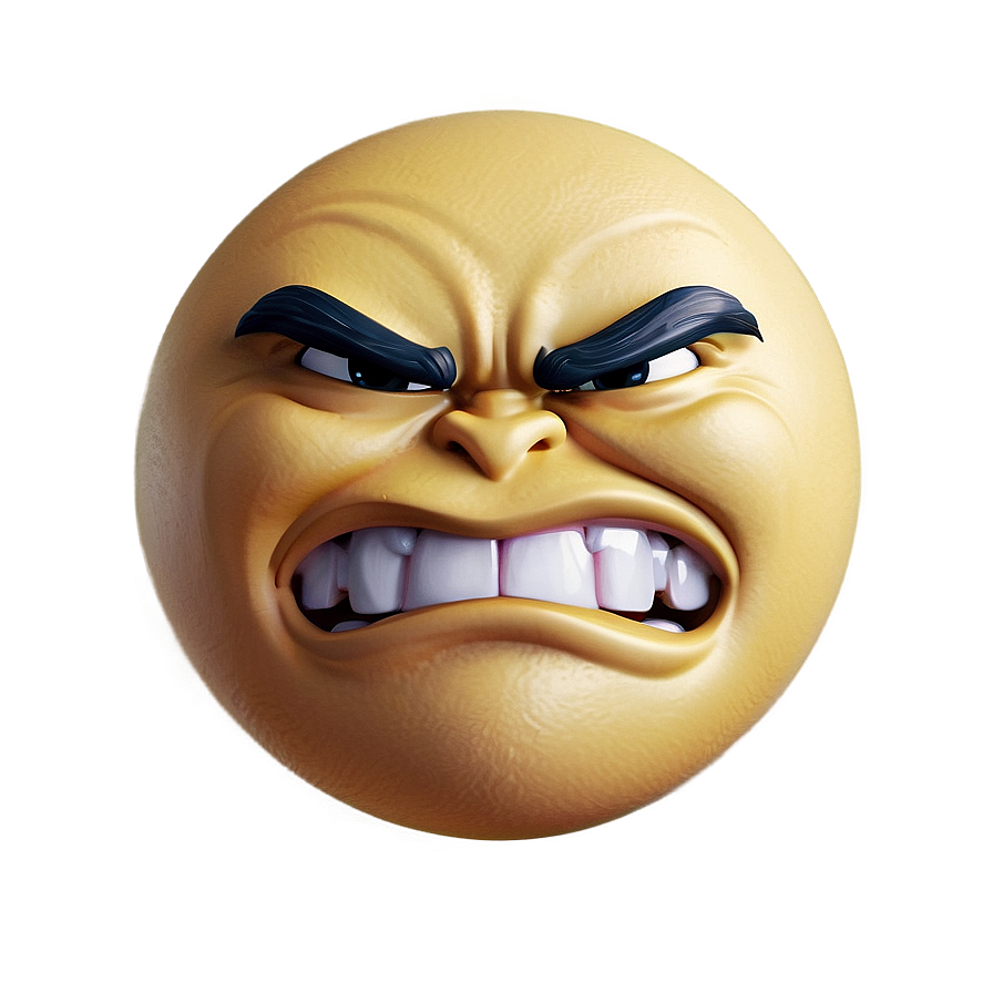 Frowning Angry Emoji Png Baa11 PNG image