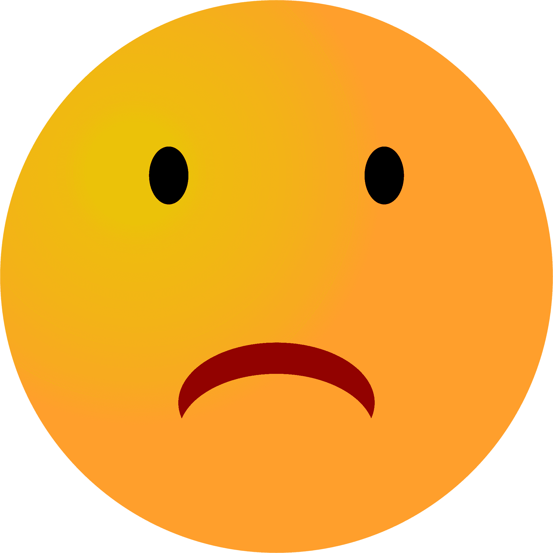 Frowning Face Emoji PNG image