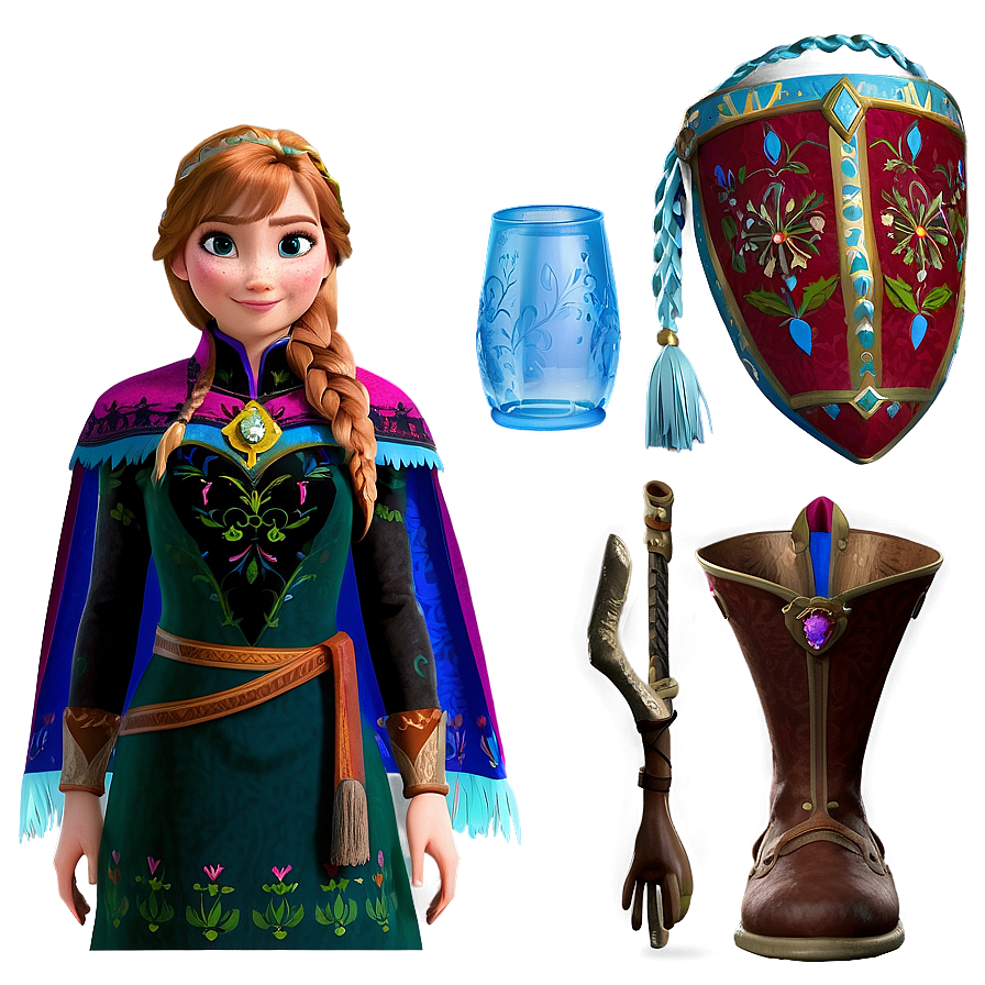 Frozen Anna Adventure Outfit Png 06282024 PNG image