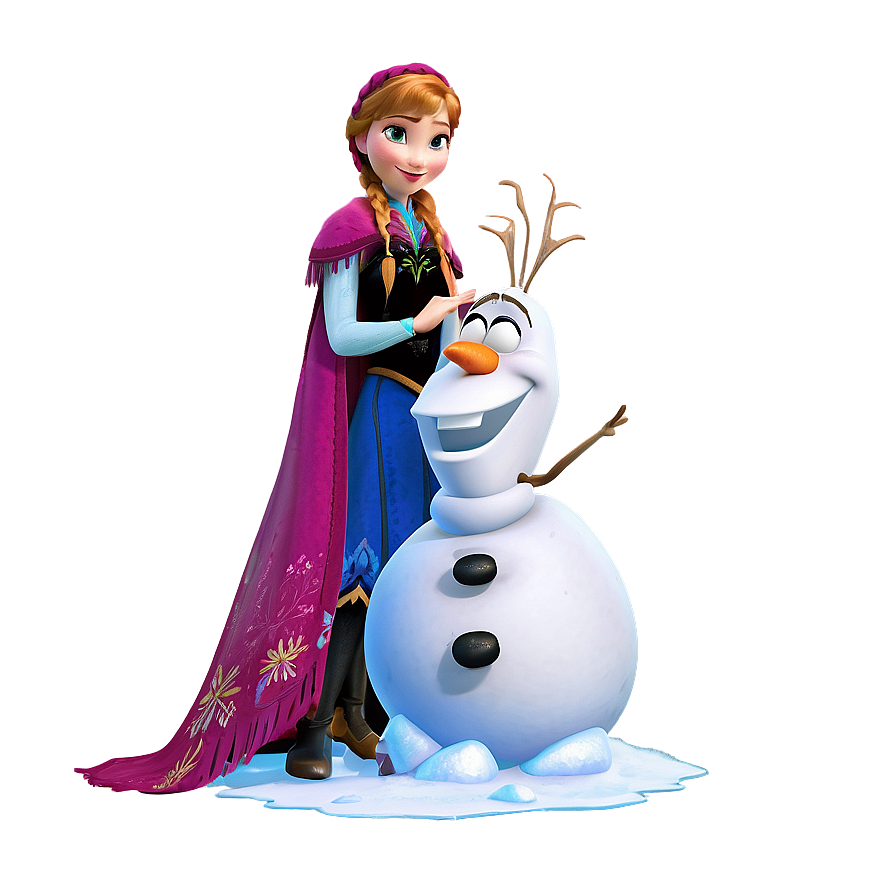 Frozen Anna Olaf Image Png 06282024 PNG image