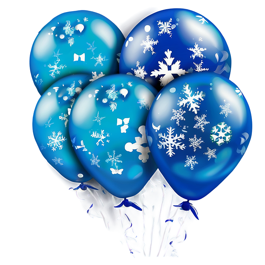 Frozen Blue Balloons Png 2 PNG image