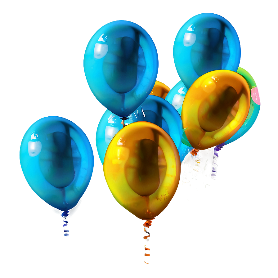 Frozen Blue Balloons Png 92 PNG image