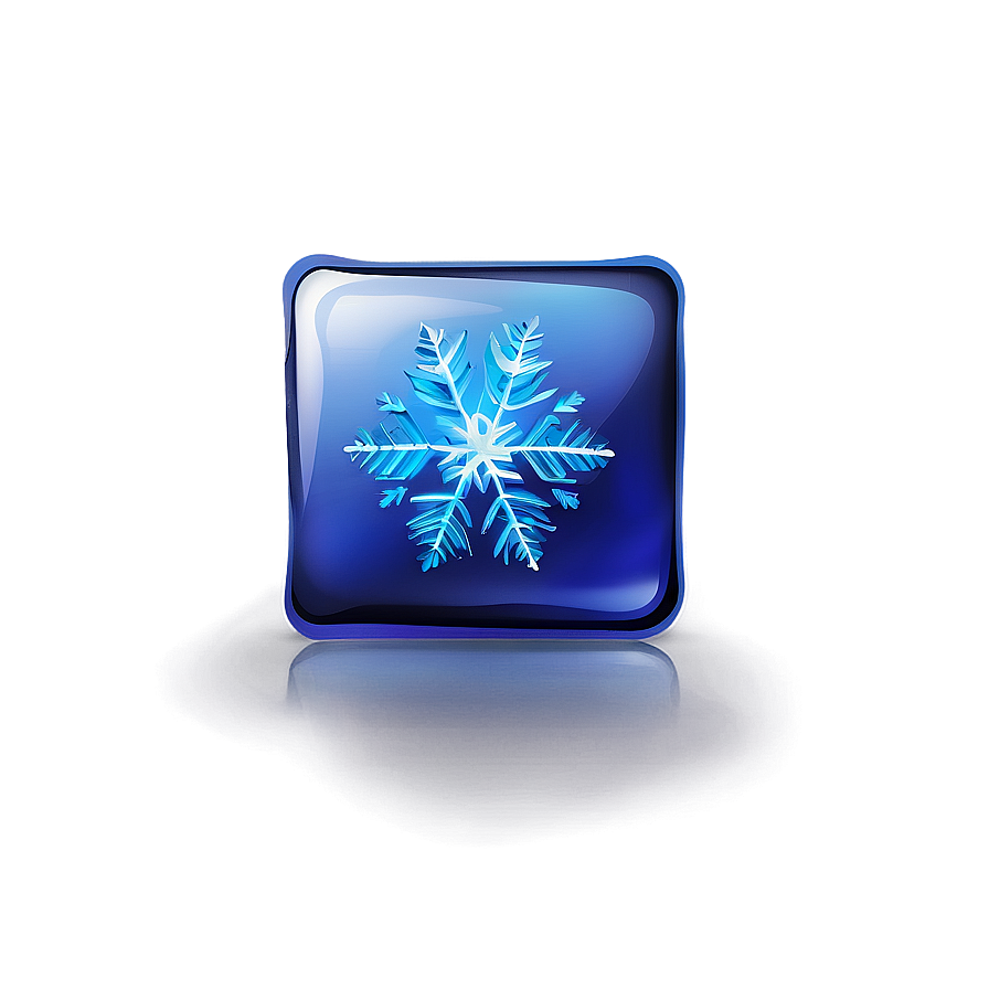 Frozen Blue Square Icon Png 61 PNG image