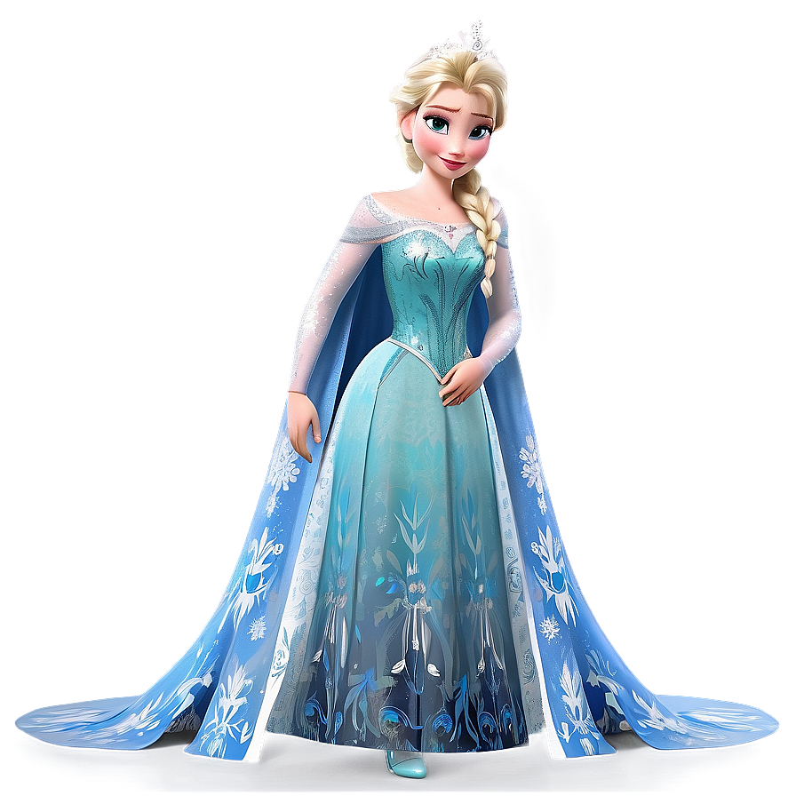 Frozen Elsa Coronation Dress Png 06132024 PNG image