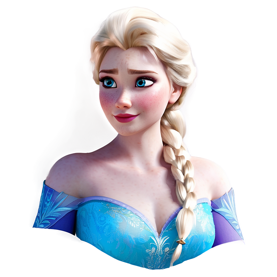 Frozen Elsa Portrait Png 06272024 PNG image