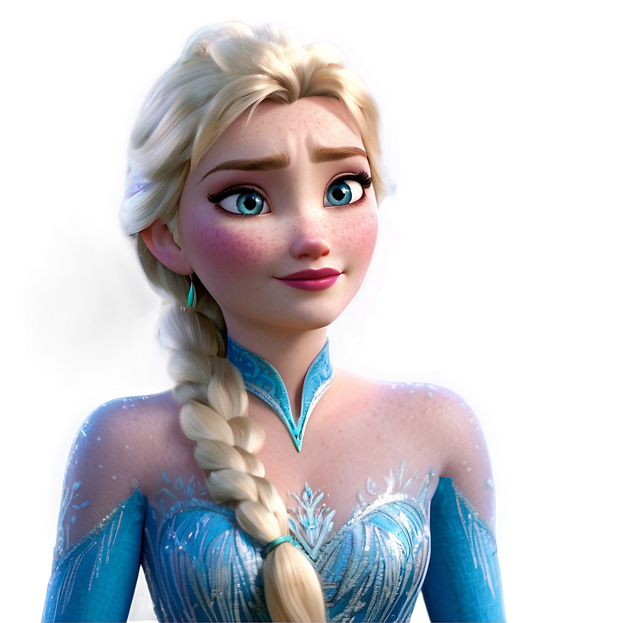 Frozen Elsa's Fearless Face Png 05032024 PNG image