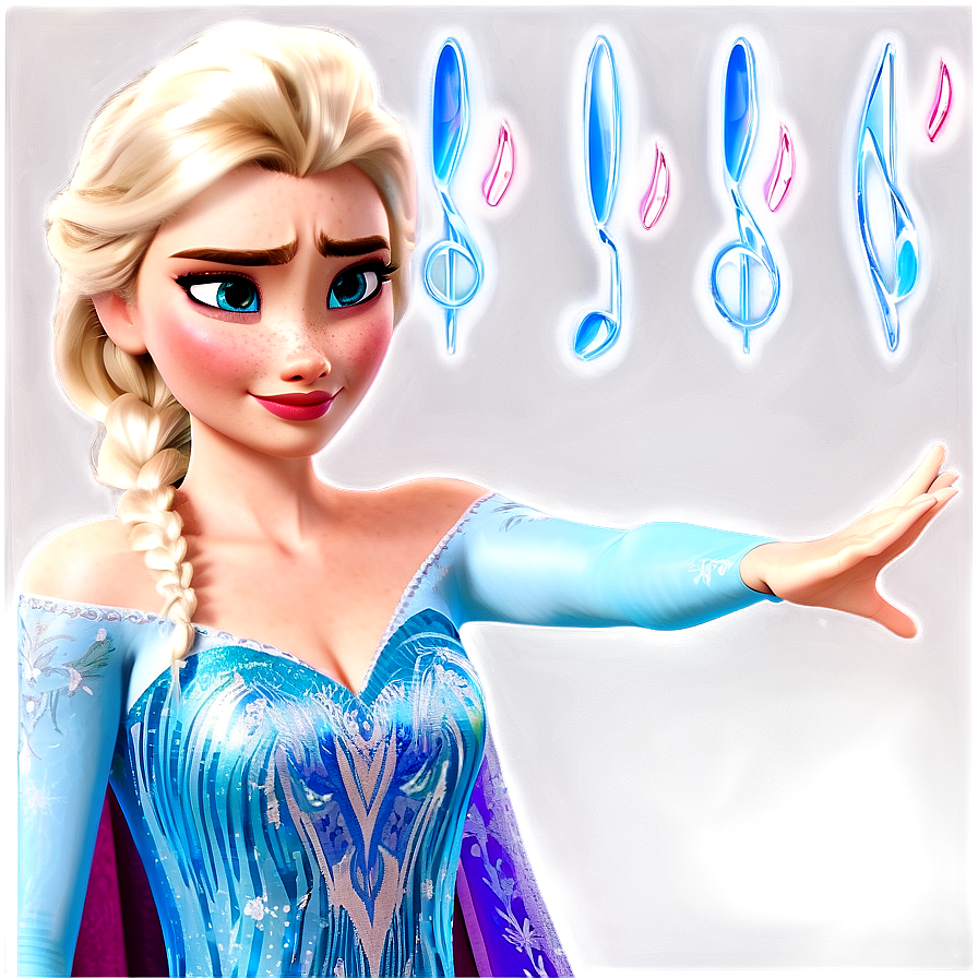 Frozen Elsa's Powerful Singing Png 06272024 PNG image