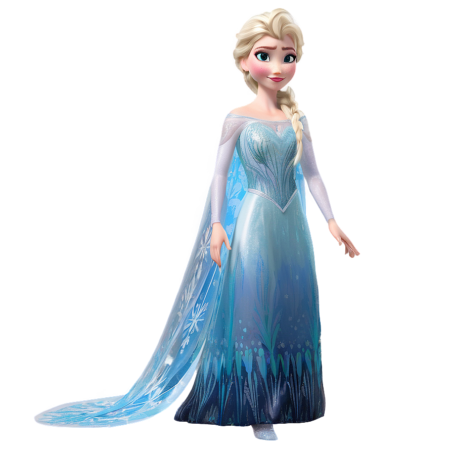 Frozen Elsa's Snow Queen Gown Png 51 PNG image