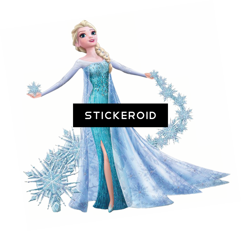 Frozen Elsa Snowflake Gown Graphic PNG image