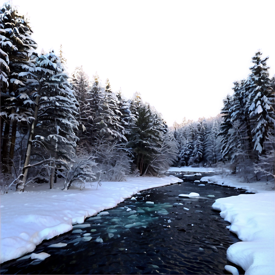 Frozen Forest River Png Blo PNG image