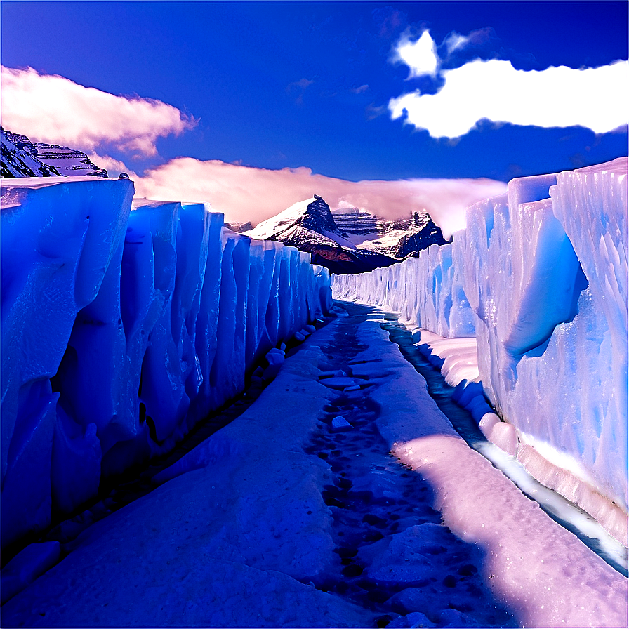 Frozen Glacier Walkway Png 6 PNG image