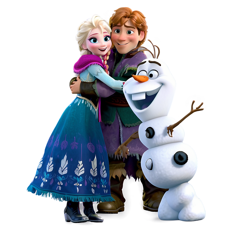 Frozen Group Hug Scene Png 17 PNG image