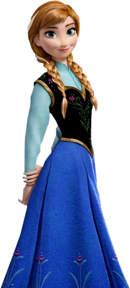 Frozen Princessin Traditional Dress PNG image