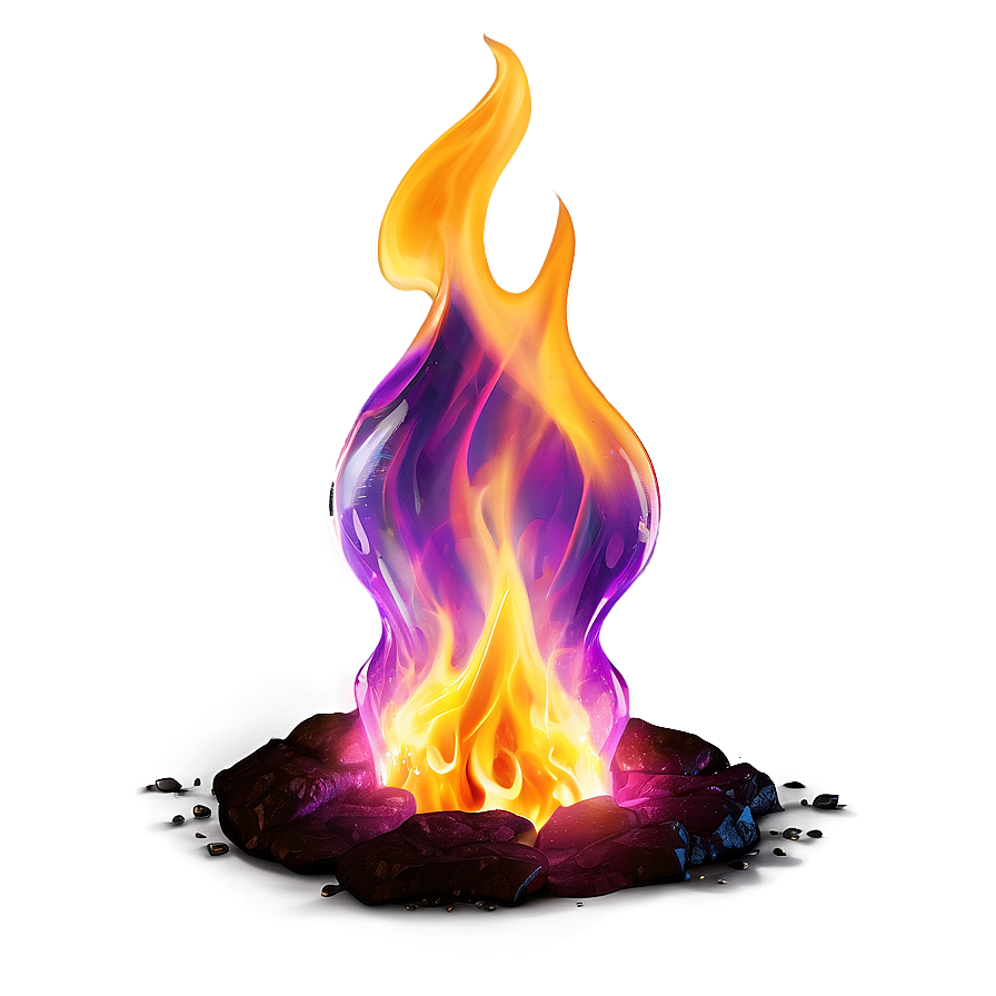 Frozen Purple Flame Png Bde PNG image