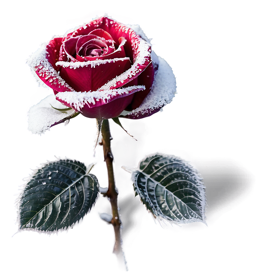 Frozen Roses Winter Png 05042024 PNG image