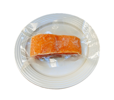 Frozen Salmon Filleton Plate PNG image