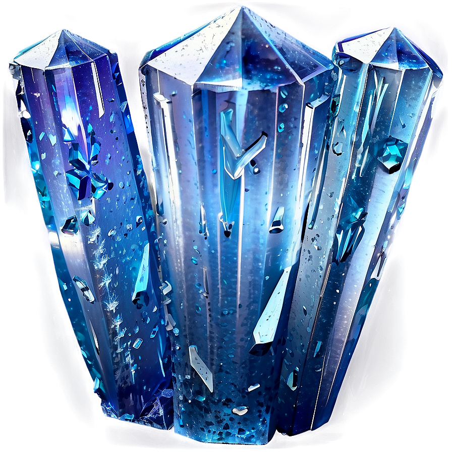 Frozen Stardust Crystals Png 06272024 PNG image