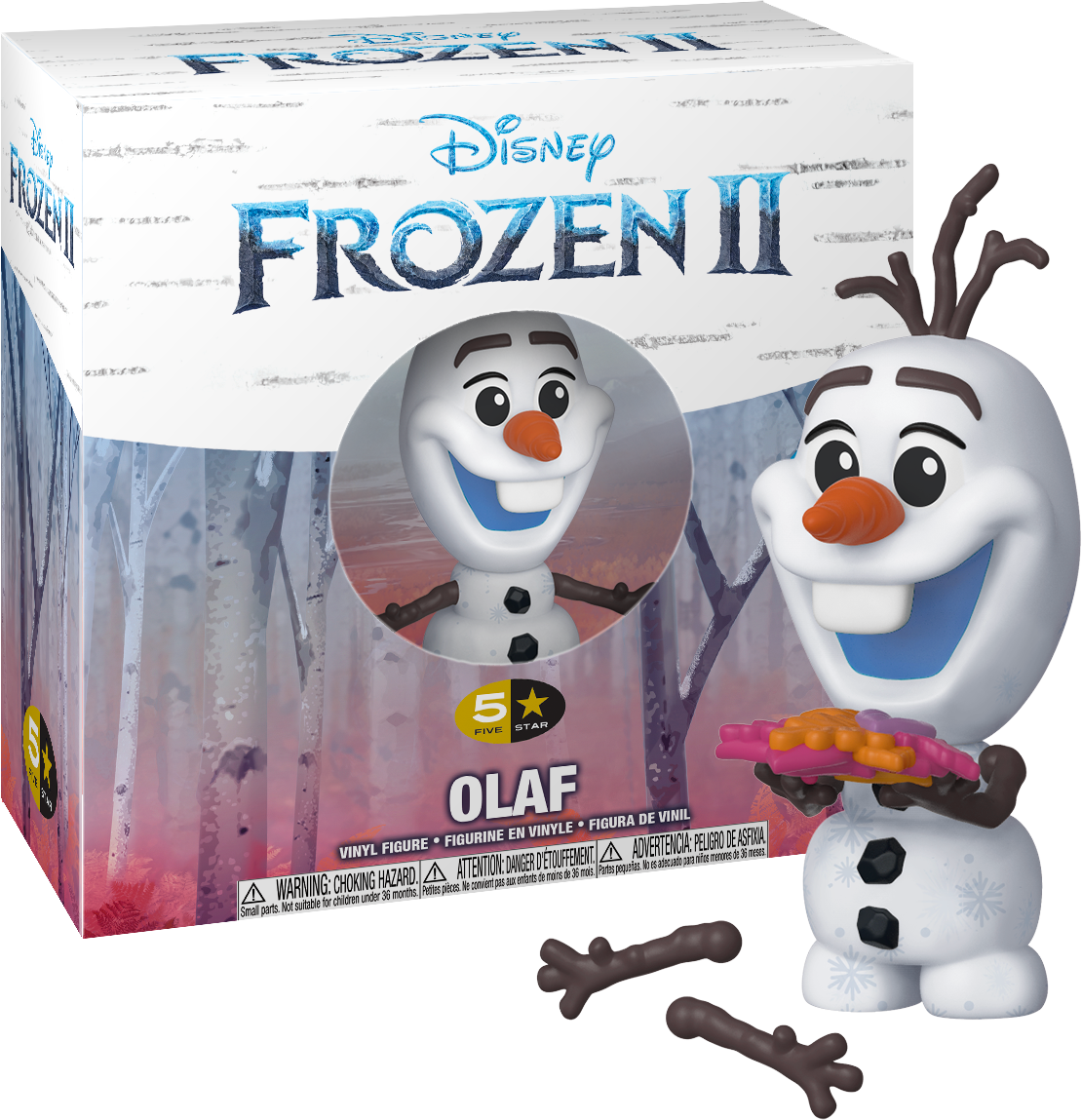 Frozen2 Olaf Vinyl Figure Packaging PNG image