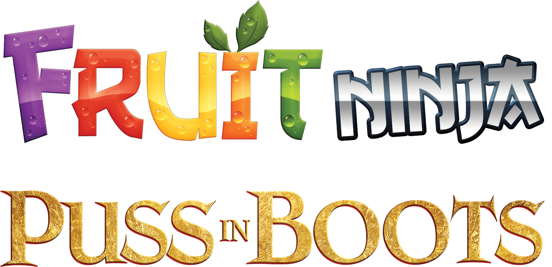 Fruit Ninja Pussin Boots Logo PNG image