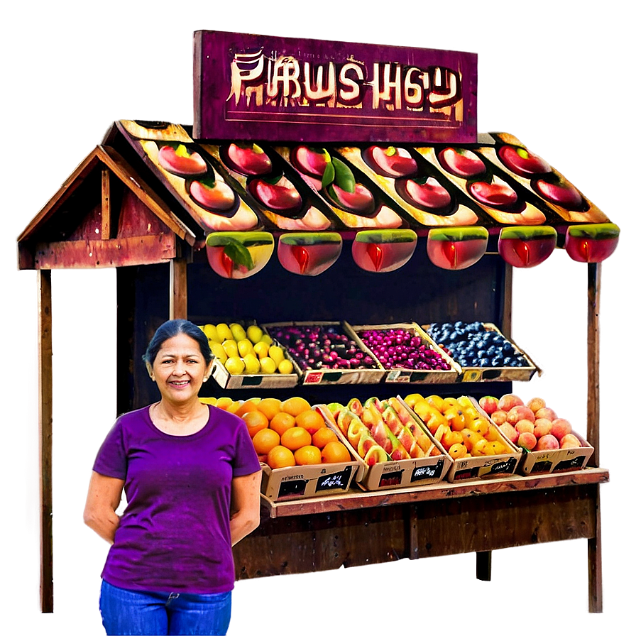 Fruit Shop Stall Png Thh PNG image