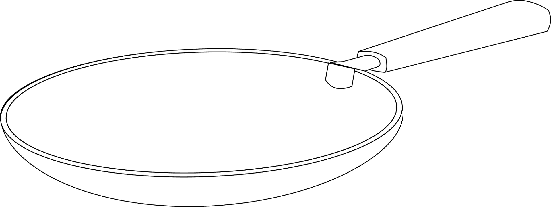 Frying Pan Vector Illustration PNG image