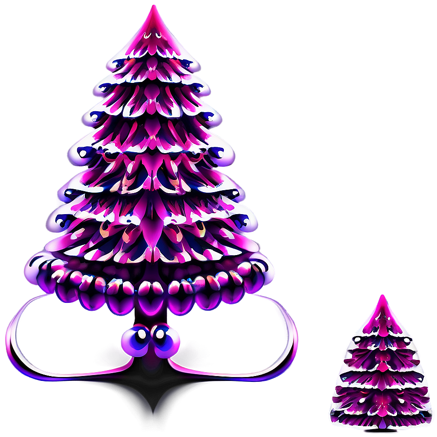 Fuchsia Pink Christmas Tree Png Xfp PNG image