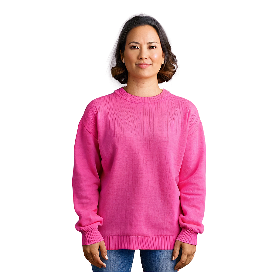 Fuchsia Pink Sweater Png Kmi50 PNG image