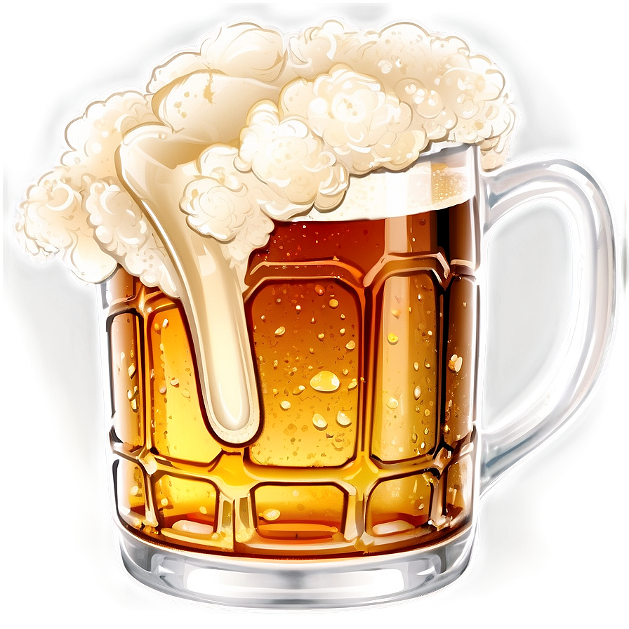 Full Beer Mug Illustration Png 12 PNG image