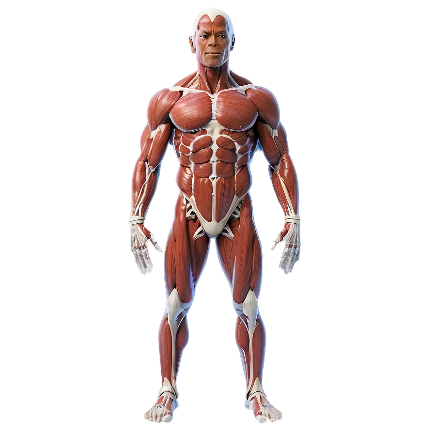 Full Body Muscular System Chart Png Bbf PNG image