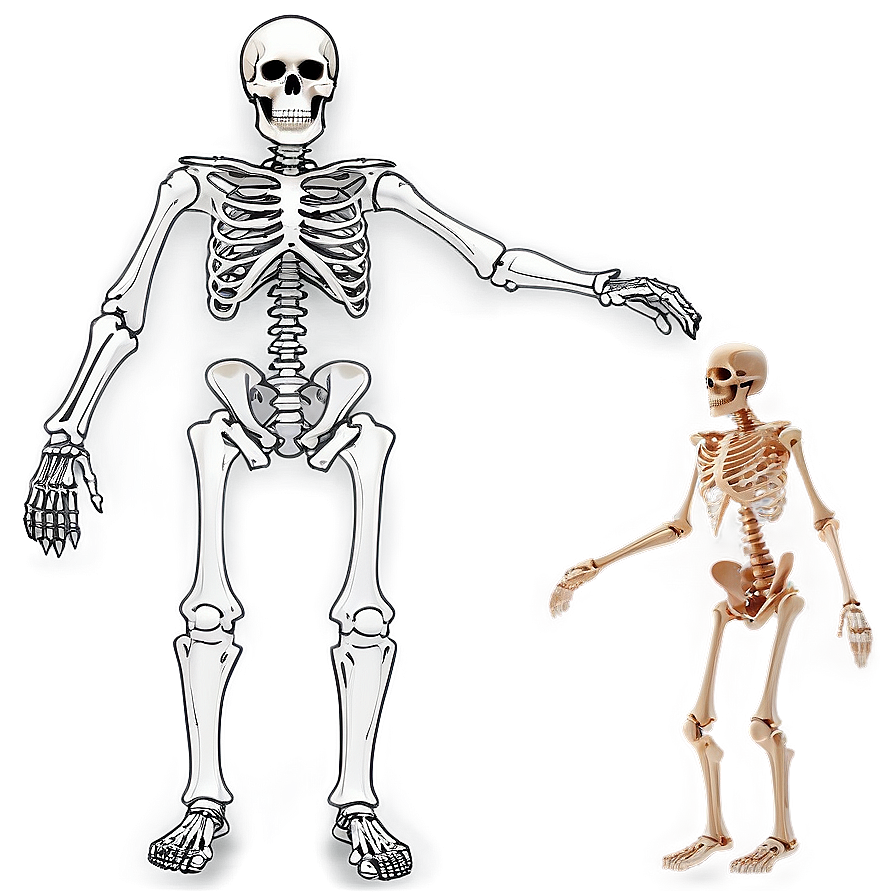 Full Body Skeleton Structure Png 06132024 PNG image