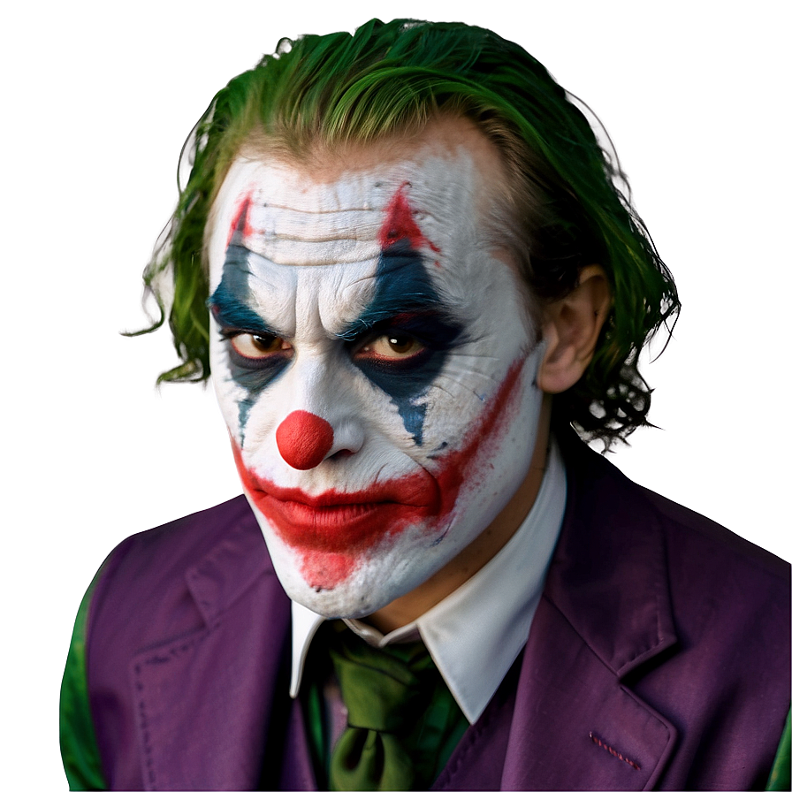 Full Face Joker Makeup Png Whp69 PNG image