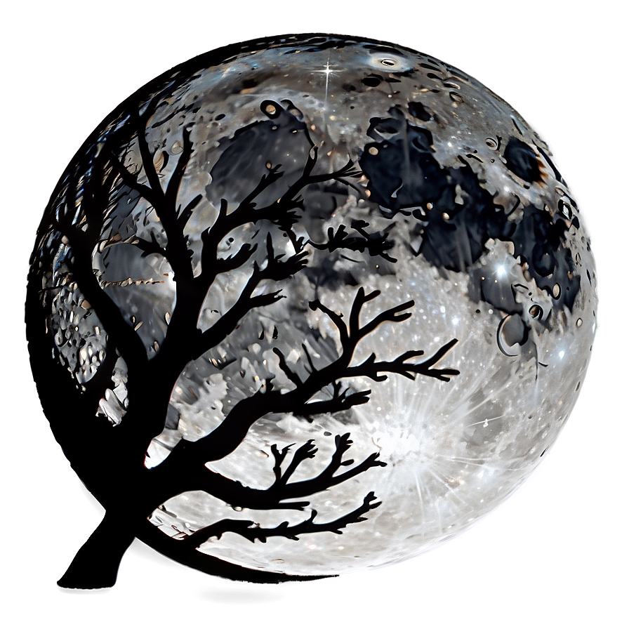 Full Moon Silhouette Png 63 PNG image