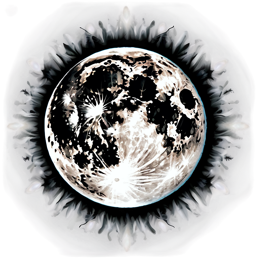 Full Moon Spiritual Energy Png Wav PNG image