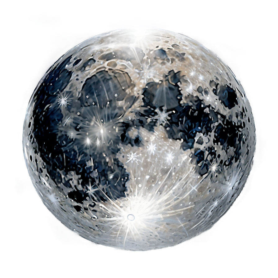 Full Moon Winter Night Png 05242024 PNG image