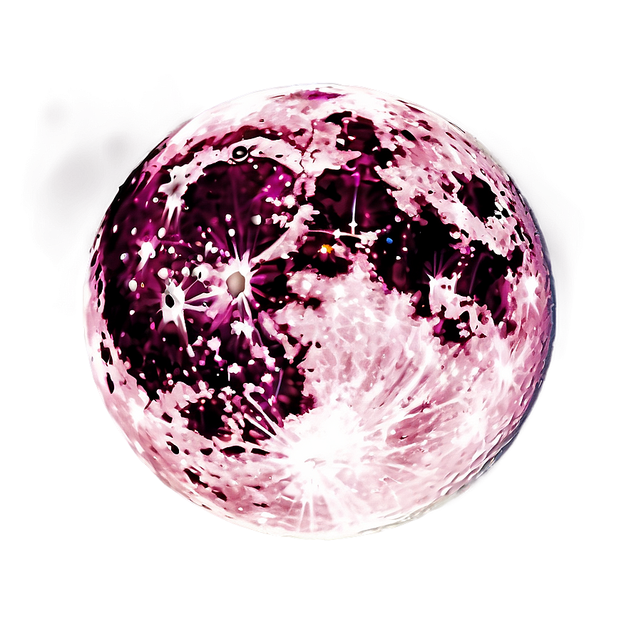 Full Pink Moon Clipart Png 12 PNG image