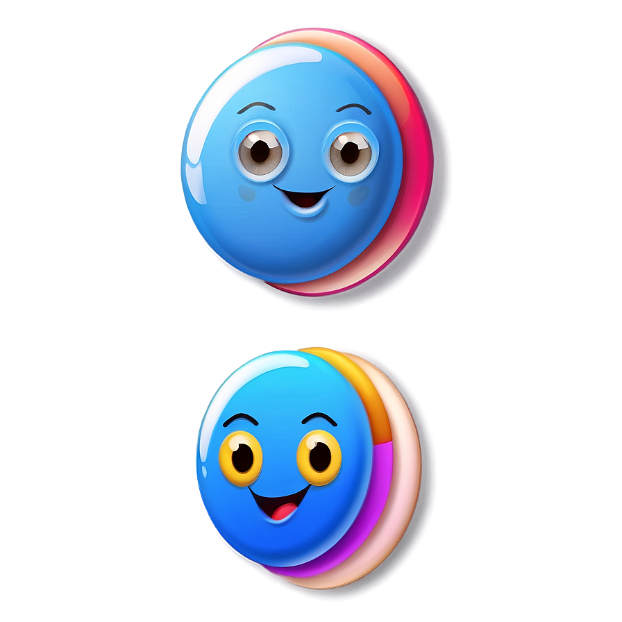 Fun Blue Emojis Png Selection Pvw24 PNG image