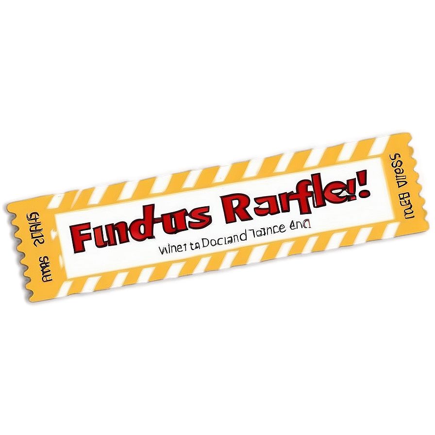 Fundraiser Raffle Ticket Png Euw PNG image