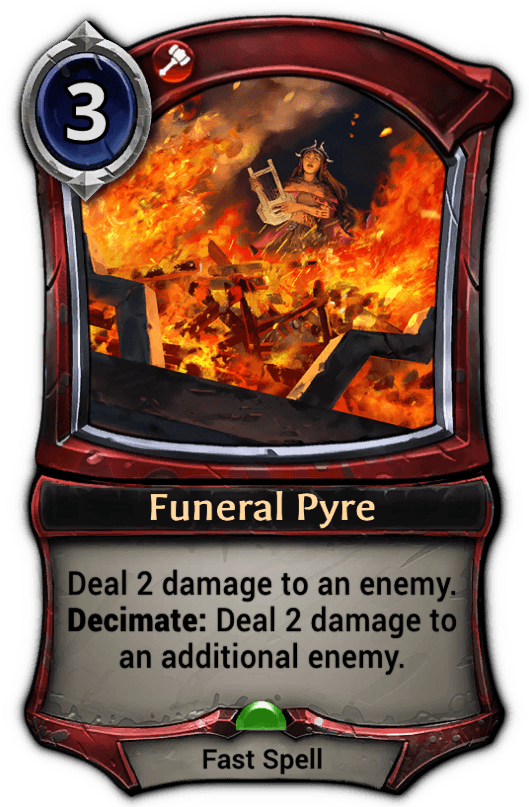 Funeral Pyre Card Art PNG image