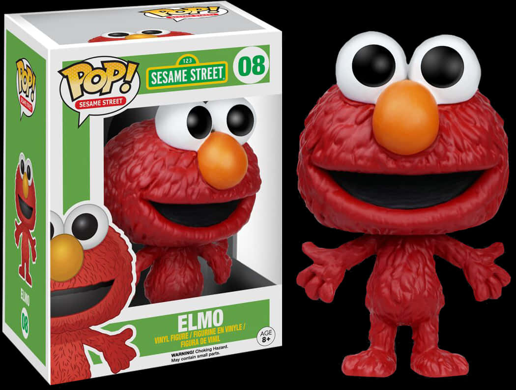 Funko Pop Elmo Sesame Street PNG image