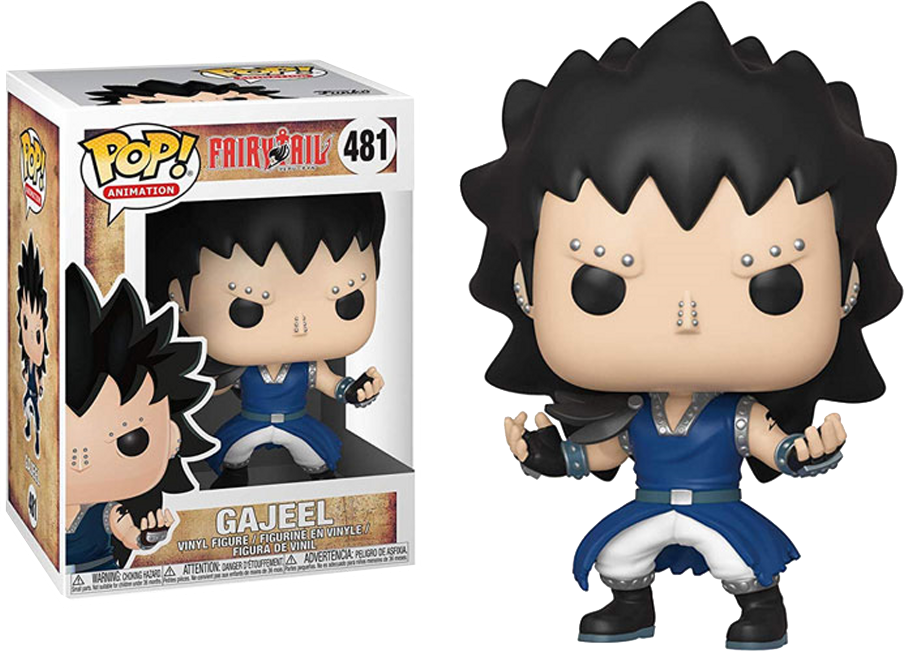 Funko Pop Fairy Tail Gajeel Figure PNG image