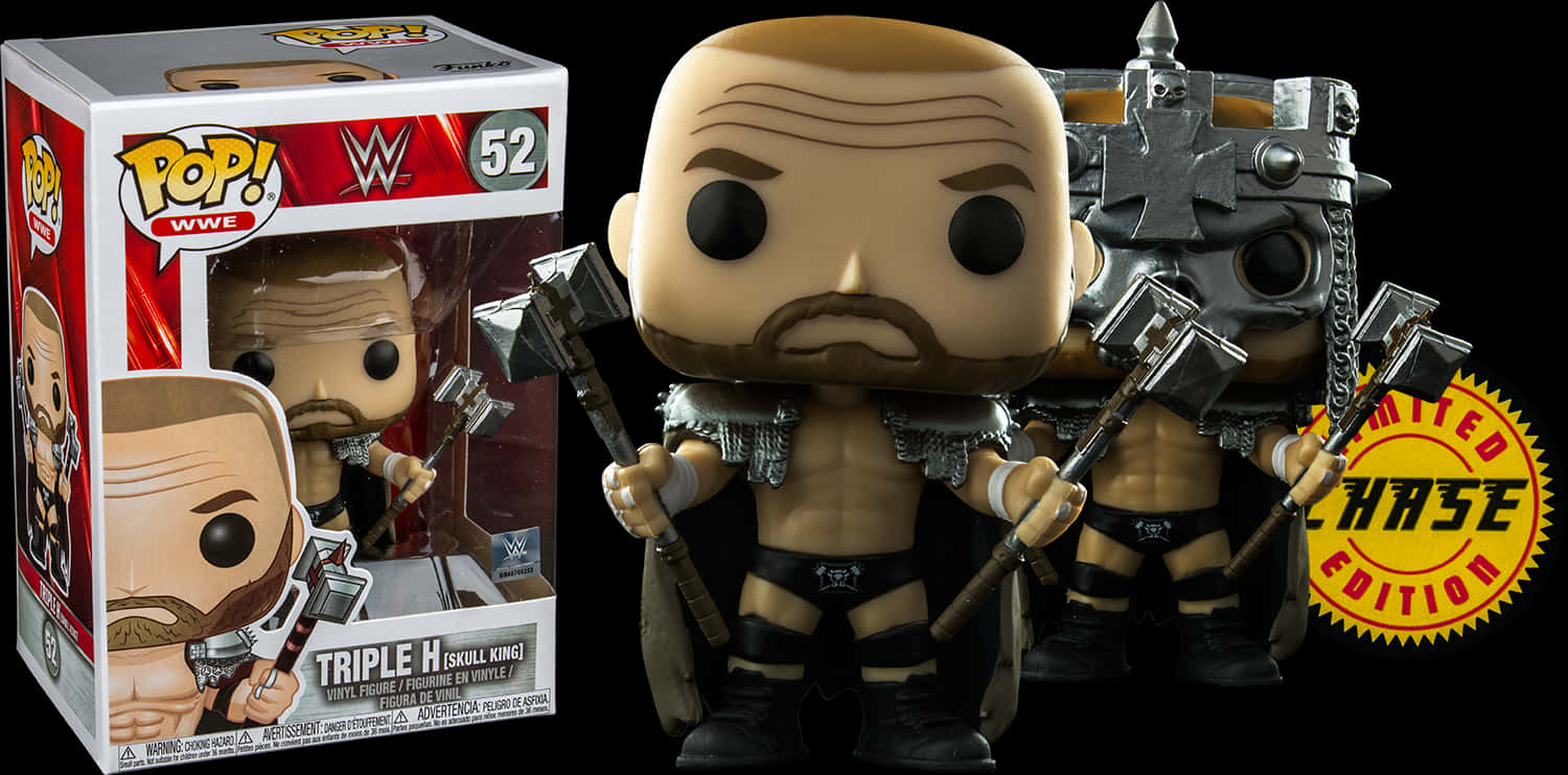 Funko Pop Triple H Skull King Limited Edition PNG image