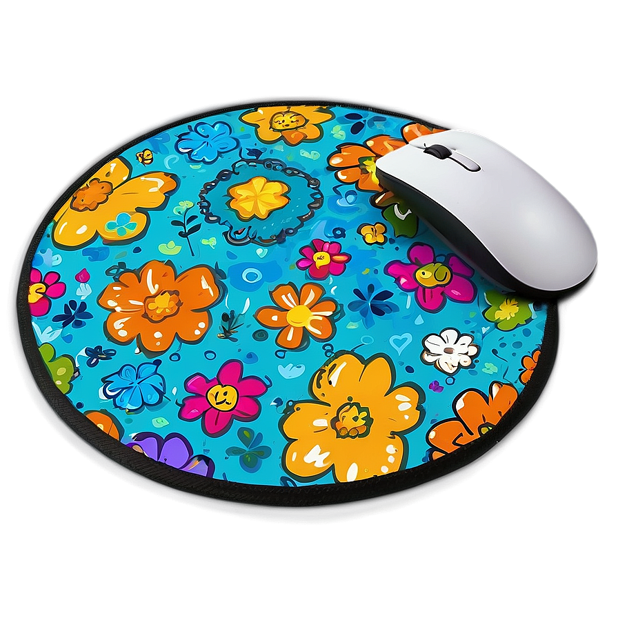 Funky Cartoon Mousepad Png 06272024 PNG image