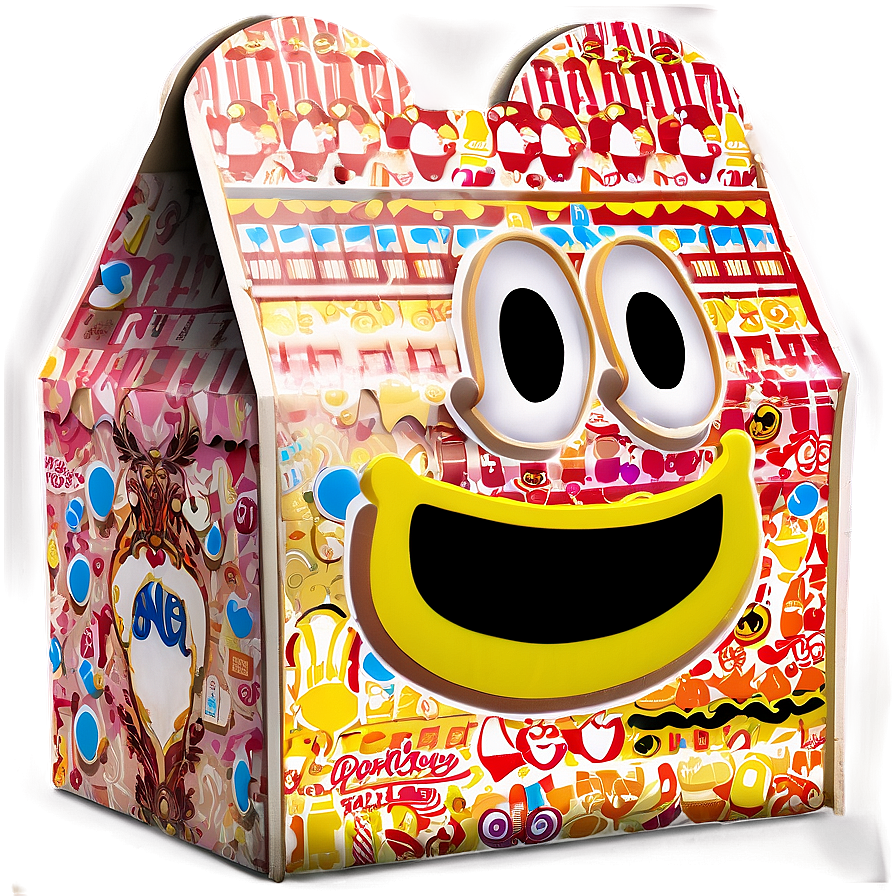 Funky Happy Meal Box Art Png 06212024 PNG image