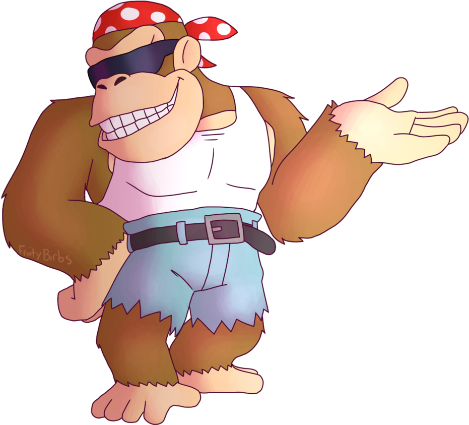 Funky Kong Illustration PNG image