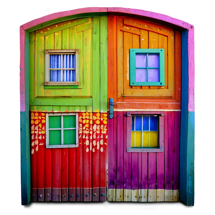 Funky Painted Door Png 40 PNG image