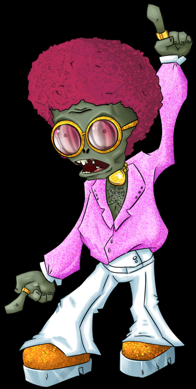 Funky Zombie Illustration PNG image
