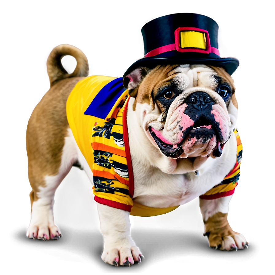 Funny Bulldogs Dressed Up Png Wfn PNG image