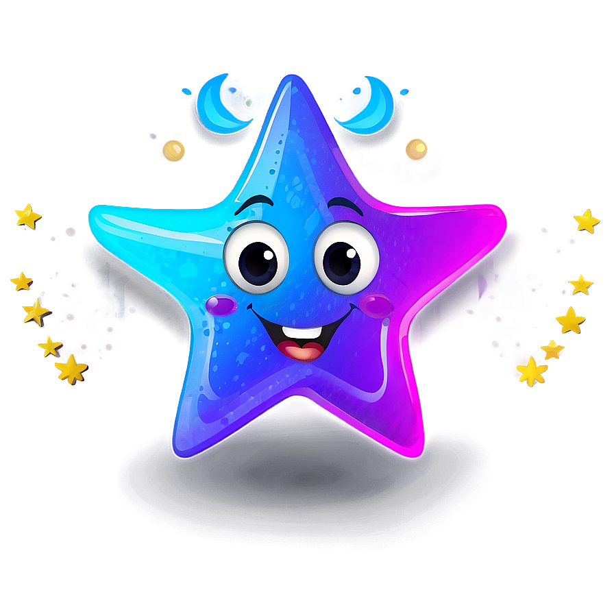 Funny Cartoon Star Png 20 PNG image